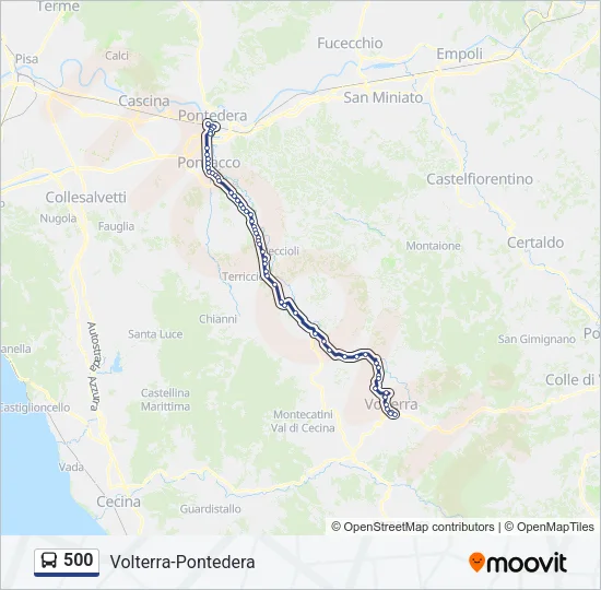 500  Line Map