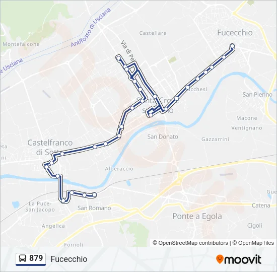 879 Bus Line Map