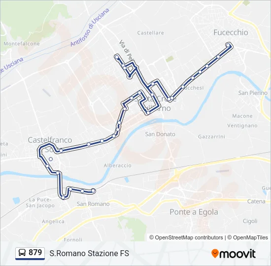 879 Bus Line Map