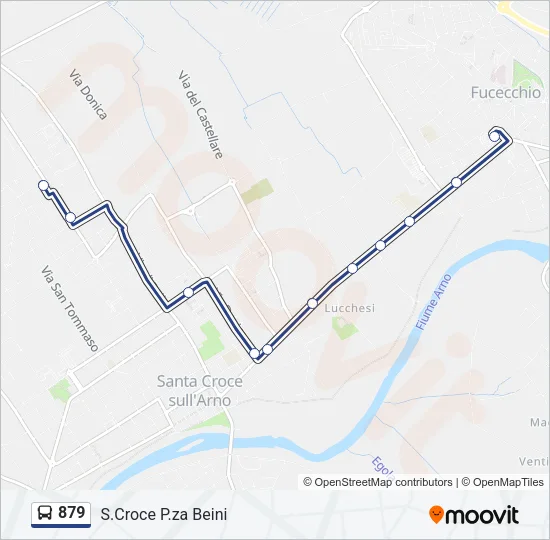 879 Bus Line Map