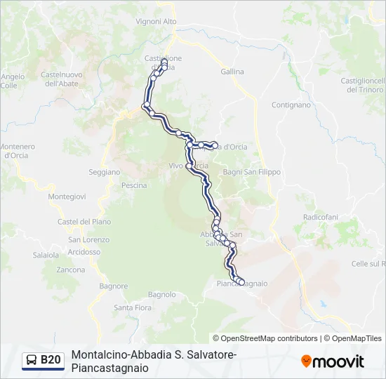 B20 Bus Line Map