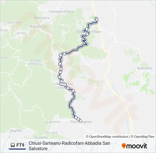 FT9 Bus Line Map