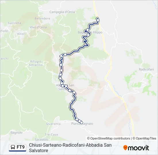 FT9 Bus Line Map