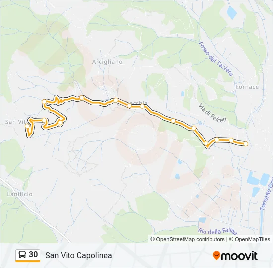30 Bus Line Map