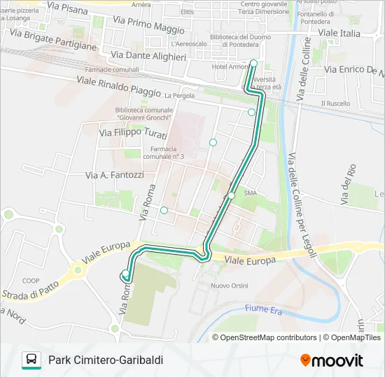 NAVETTA B Bus Line Map
