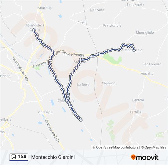 15A bus Line Map