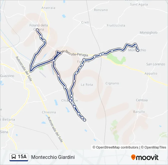 15A Bus Line Map