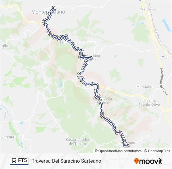 FT5 Bus Line Map