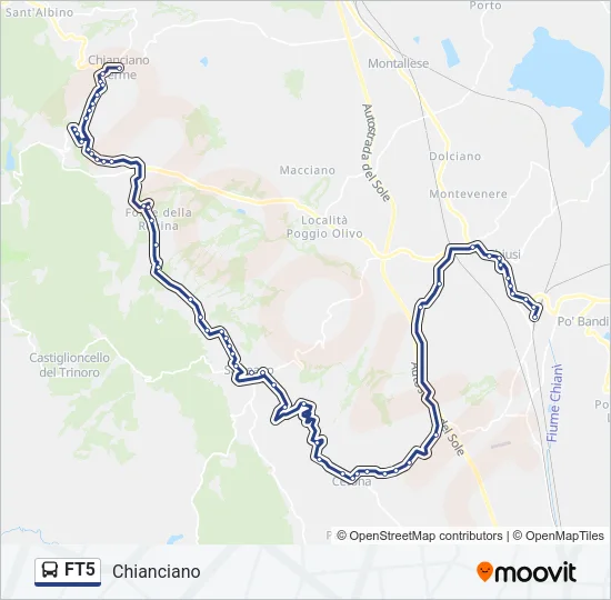 FT5 Bus Line Map