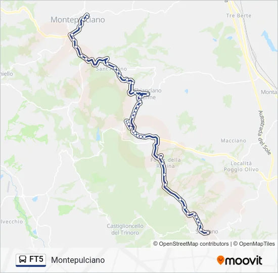 FT5 Bus Line Map