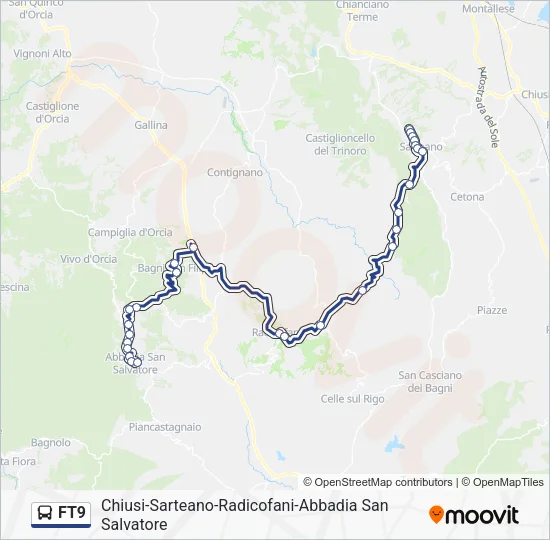 FT9 Bus Line Map