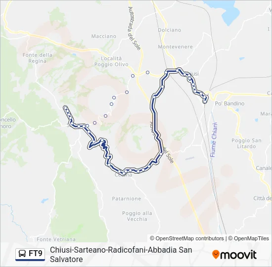 FT9 Bus Line Map