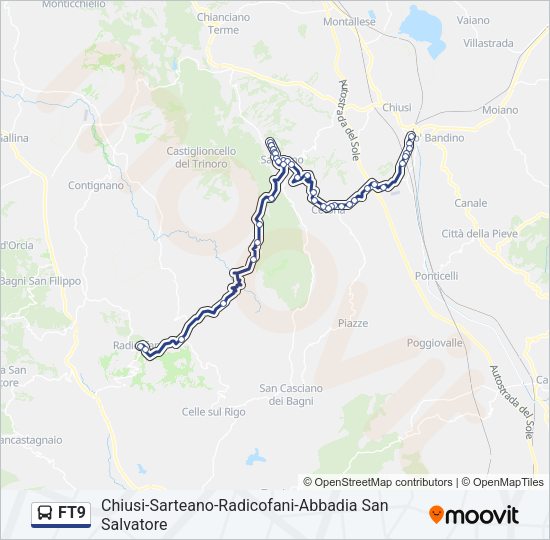 FT9 Bus Line Map