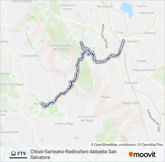 FT9 Bus Line Map