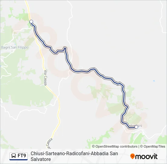 FT9 Bus Line Map
