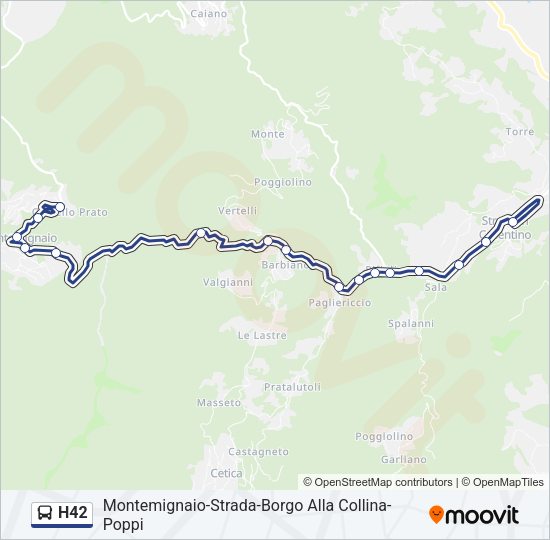 H42 Bus Line Map