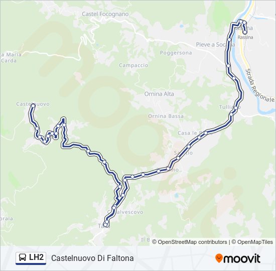 Linea lh2 orari fermate e mappe Lh2 Castelnuovo Di Faltona