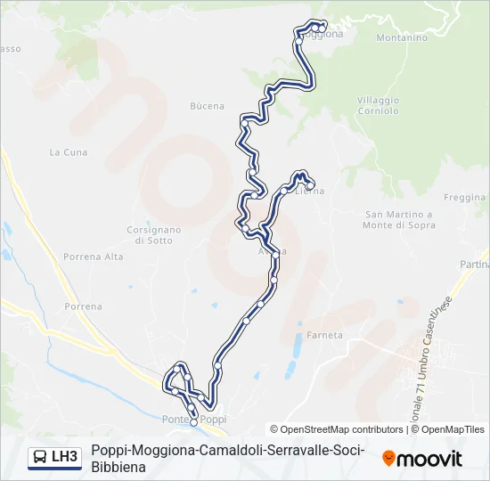 LH3 Bus Line Map