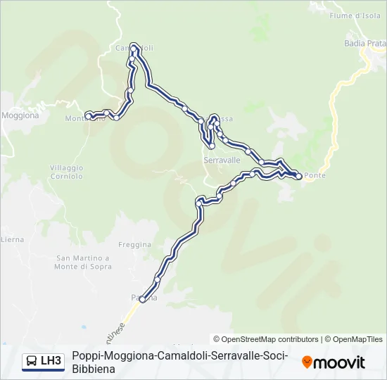 LH3 Bus Line Map