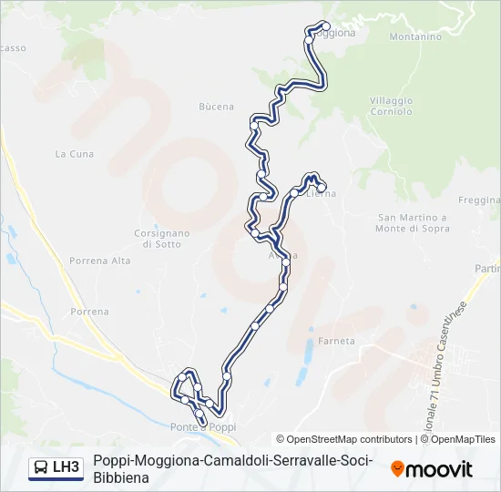 LH3 Bus Line Map