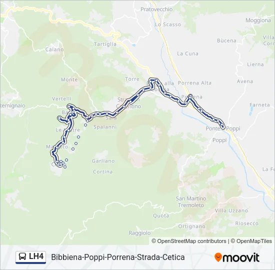 LH4 Bus Line Map