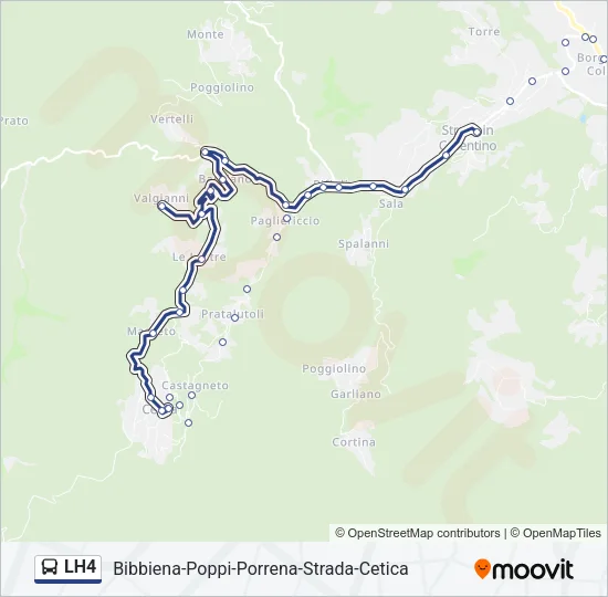 LH4 Bus Line Map
