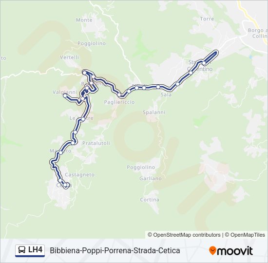 LH4 Bus Line Map