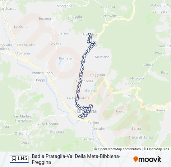 LH5 Bus Line Map