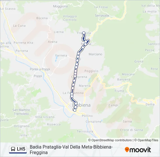 LH5 Bus Line Map