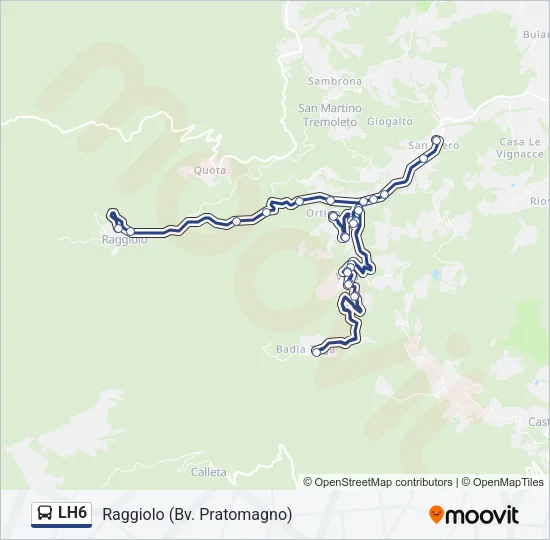 LH6 Bus Line Map