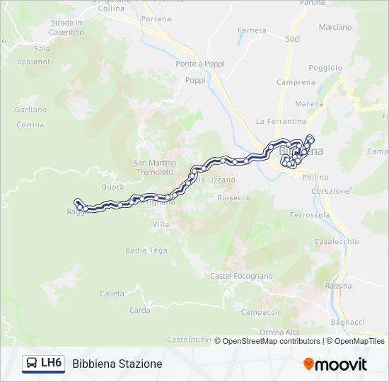 LH6 Bus Line Map