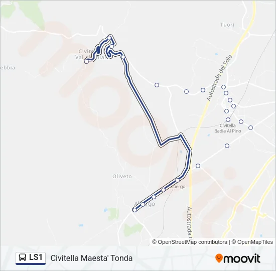 LS1 Bus Line Map