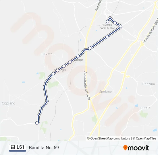 LS1 Bus Line Map