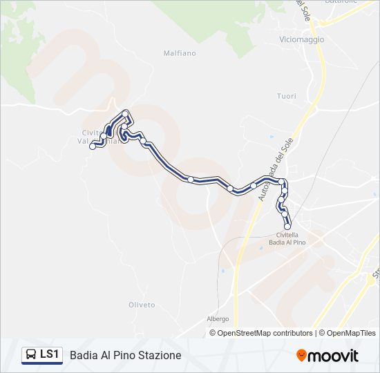 LS1 bus Line Map