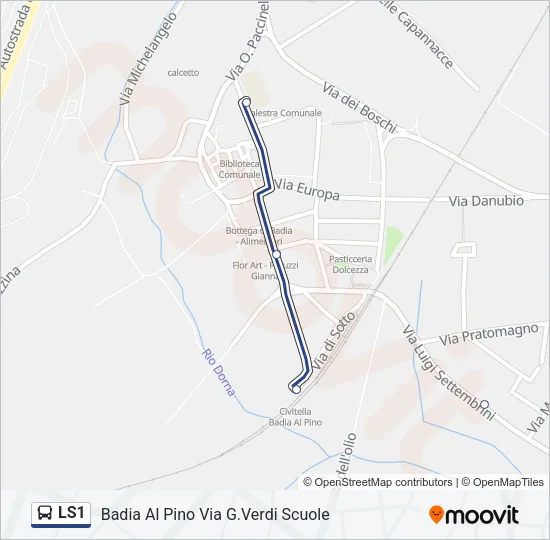 LS1 Bus Line Map