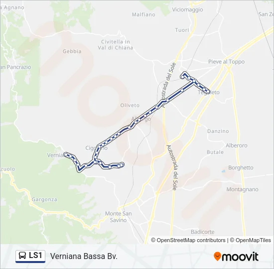 LS1 Bus Line Map
