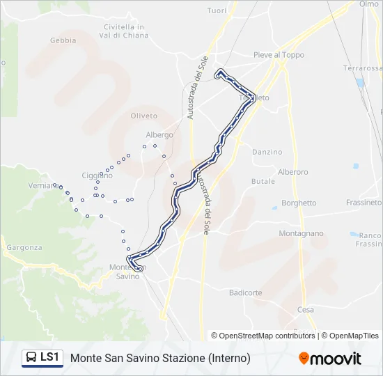 LS1 Bus Line Map