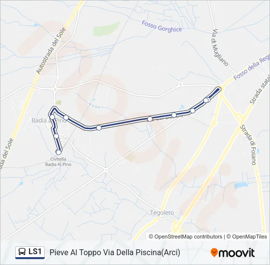 LS1 Bus Line Map