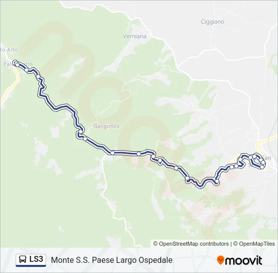 LS3 Bus Line Map