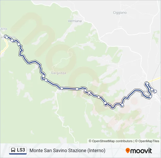 LS3 Bus Line Map