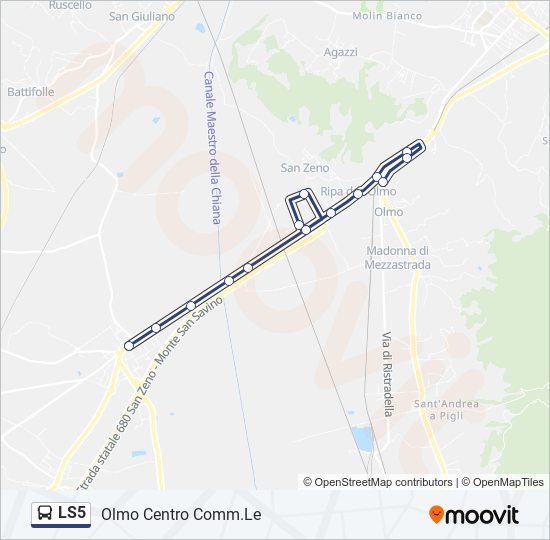 LS5 bus Line Map