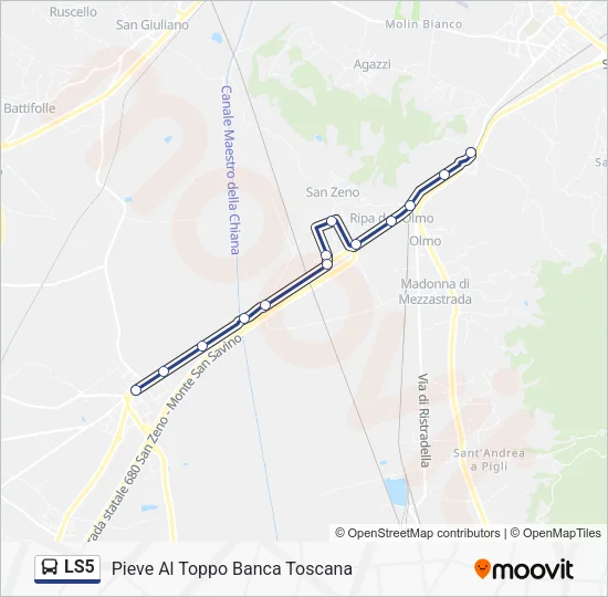LS5 Bus Line Map