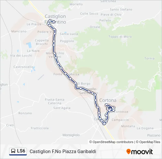 LS6 Bus Line Map