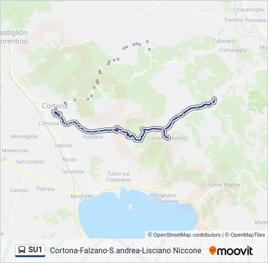 SU1 Bus Line Map