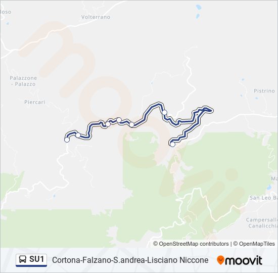 SU1 bus Line Map