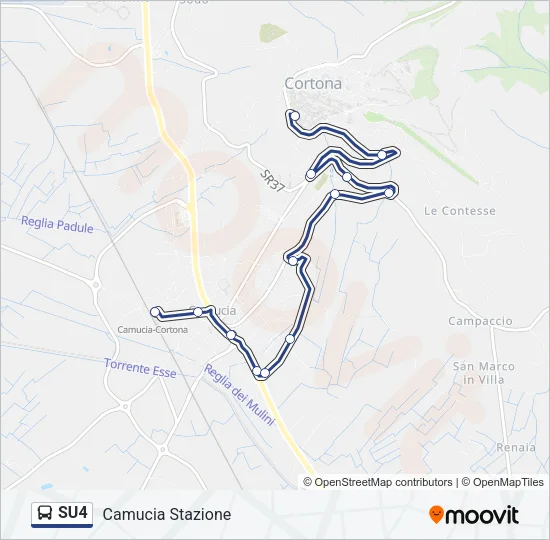 SU4 Bus Line Map