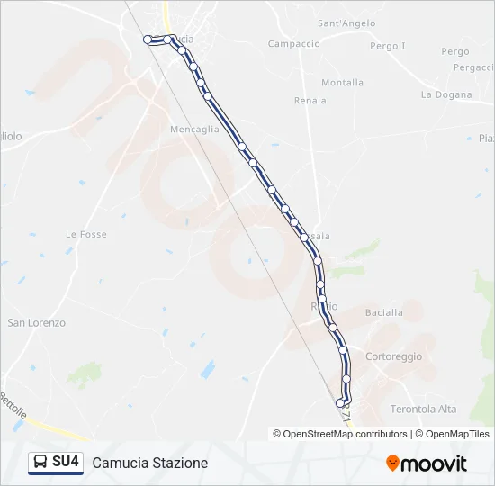 SU4 Bus Line Map