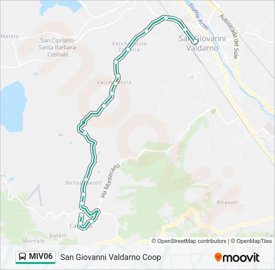 MIV06 Bus Line Map