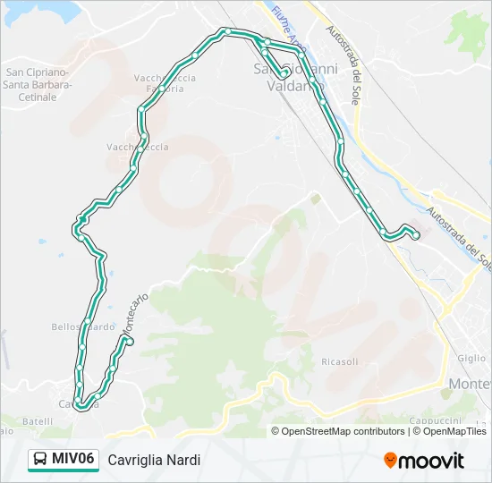 MIV06 Bus Line Map