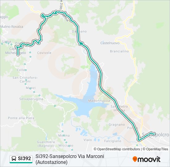 si392 Route Schedules Stops Maps Si392 Sansepolcro Via